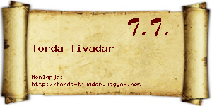 Torda Tivadar névjegykártya