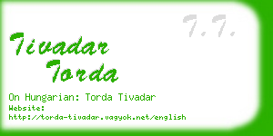 tivadar torda business card